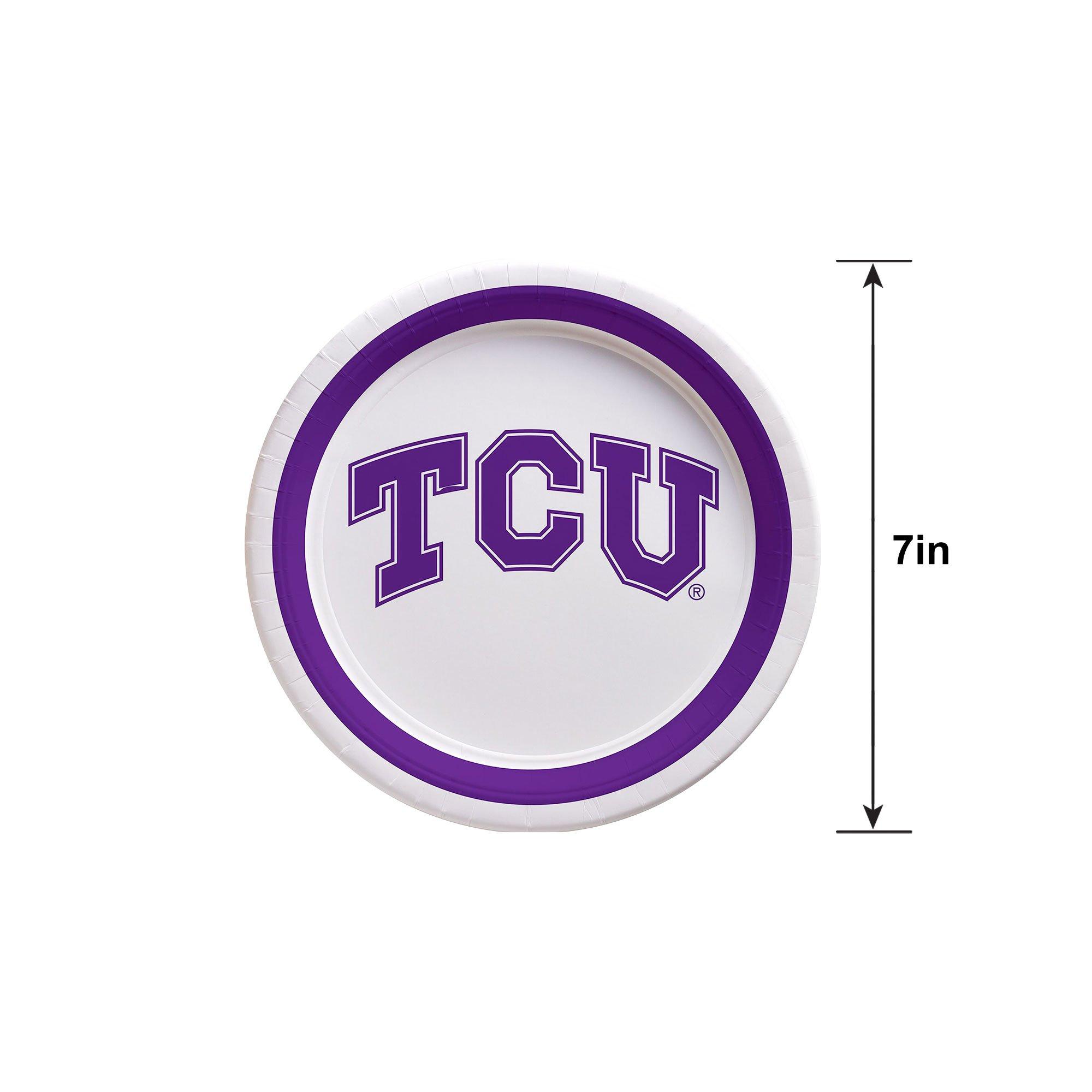 TCU Horned Frogs Dessert Plates 12ct