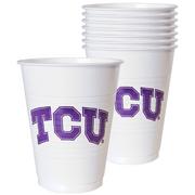 TCU Horned Frogs Plastic Cups 8ct