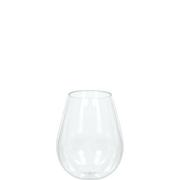 Mini CLEAR Plastic Stemless Wine Glasses 10ct