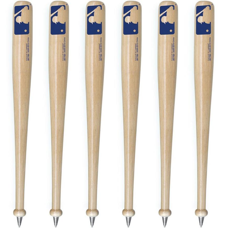 MLB Baseball Bat Pens 6ct
