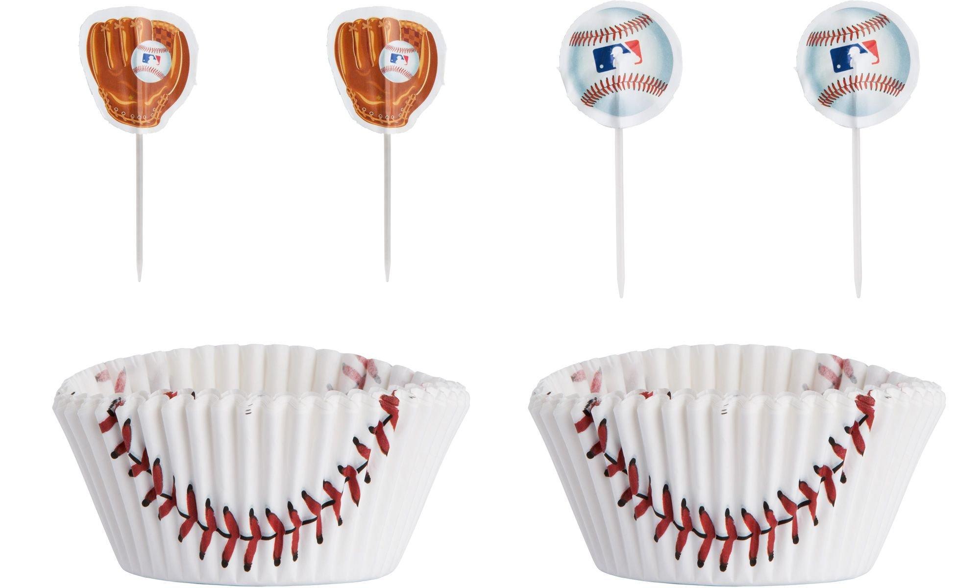 MLB Baseball Cupcake Decorating Kit for 24