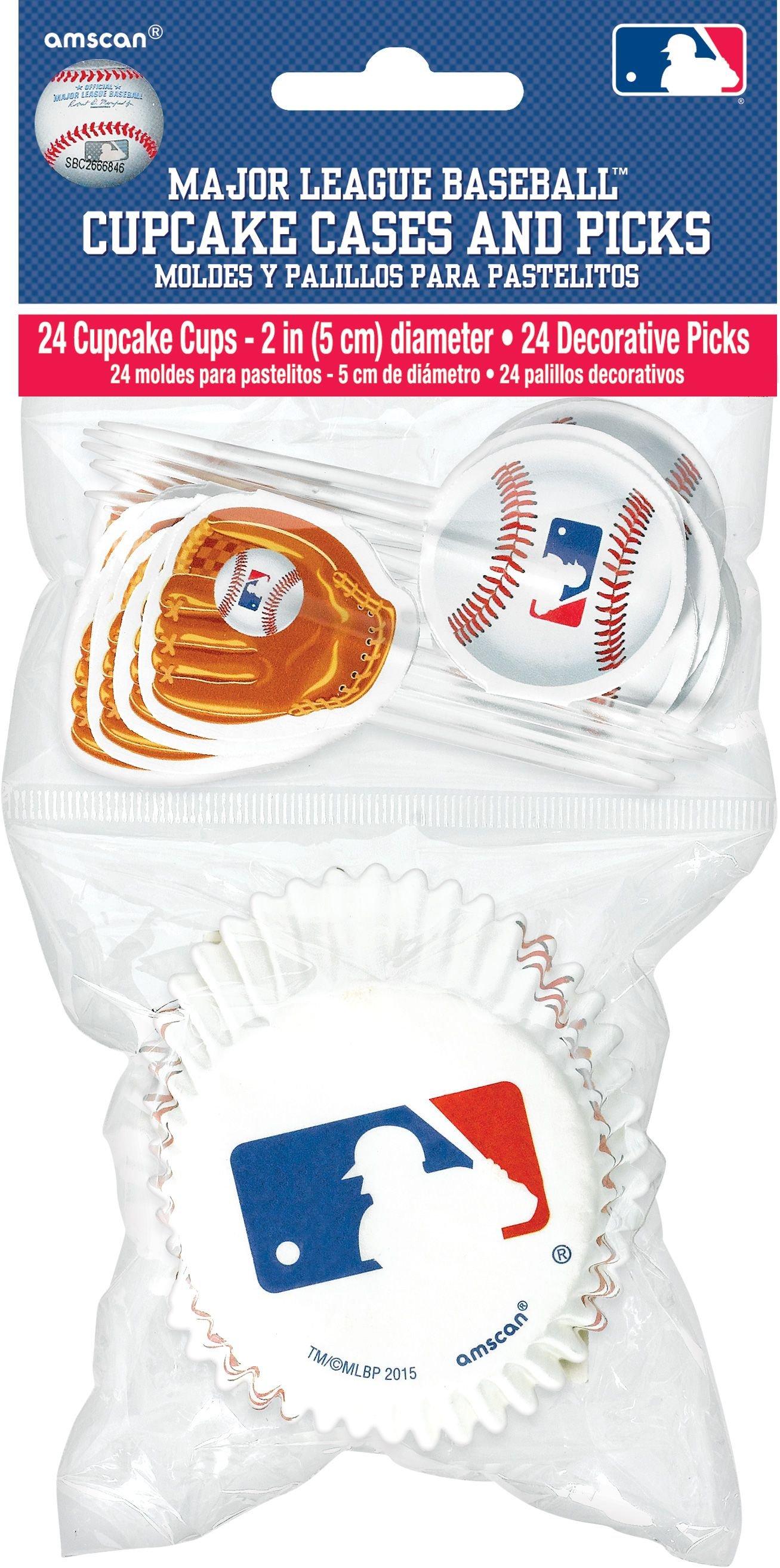 MLB Baseball Cupcake Decorating Kit for 24