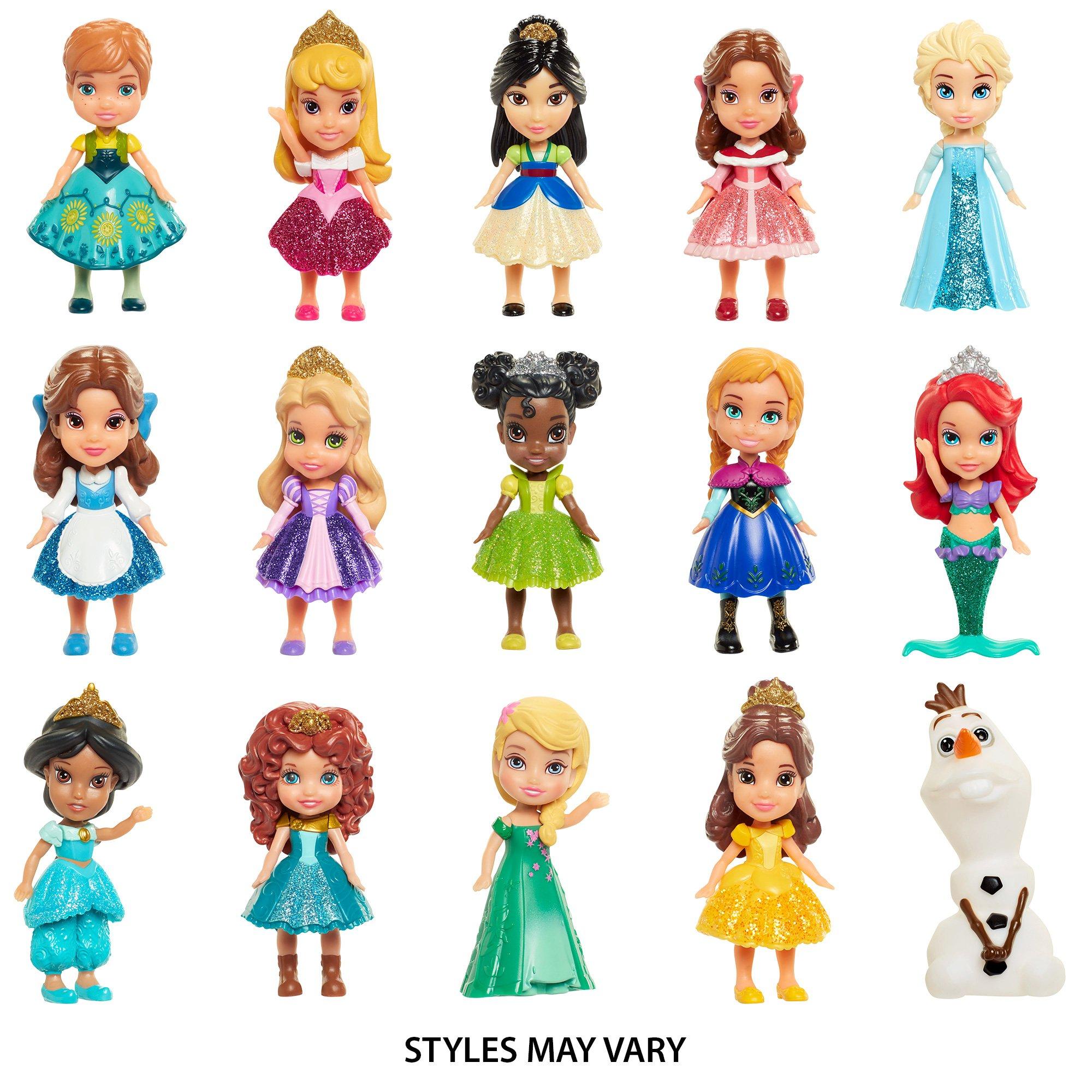 Disney Princess or Frozen Posable Mini Figure Mystery Pack, 3in