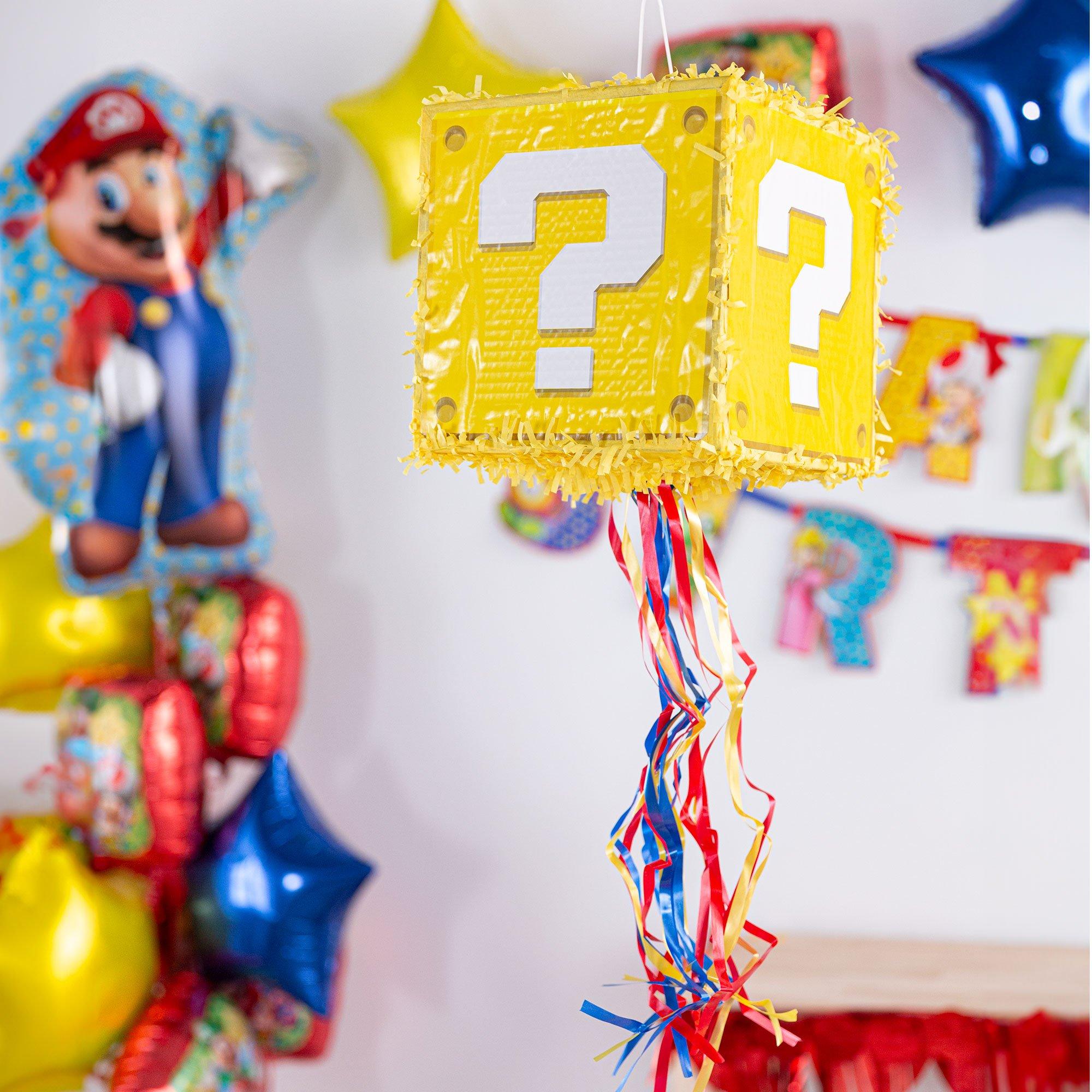 Pull String Question Block Pinata - Super Mario