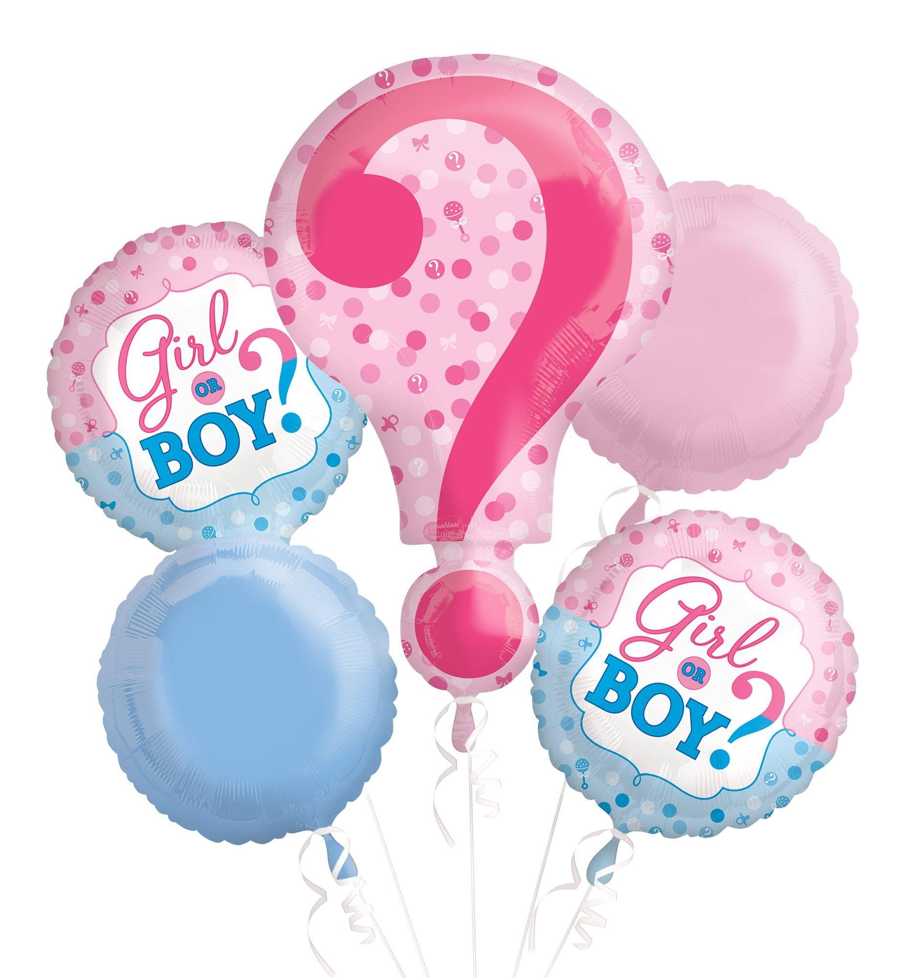 Gender Reveal Balloon Bouquet 5pc