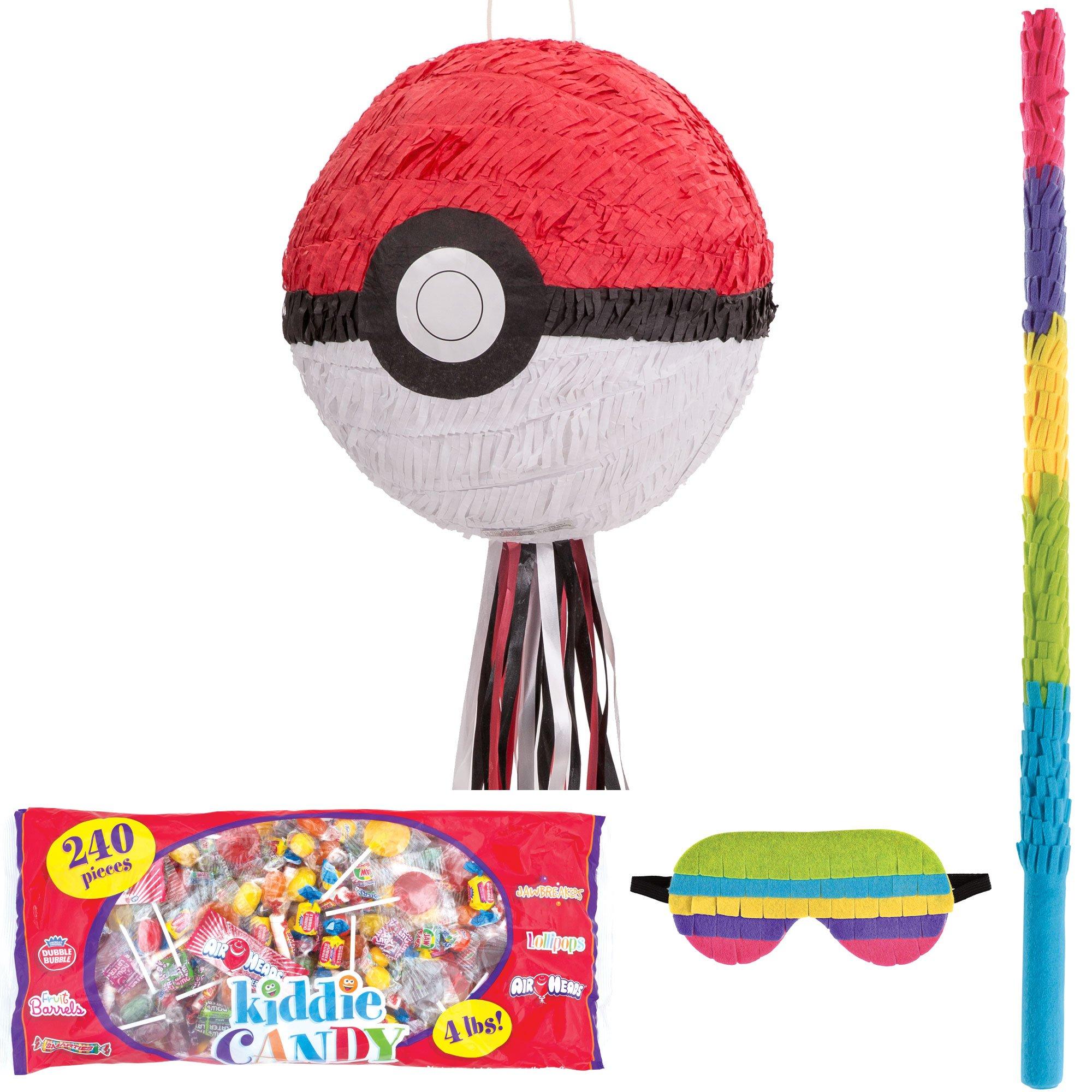 Pull String Pokeball Pinata Kit 10 3/4in - Pokemon