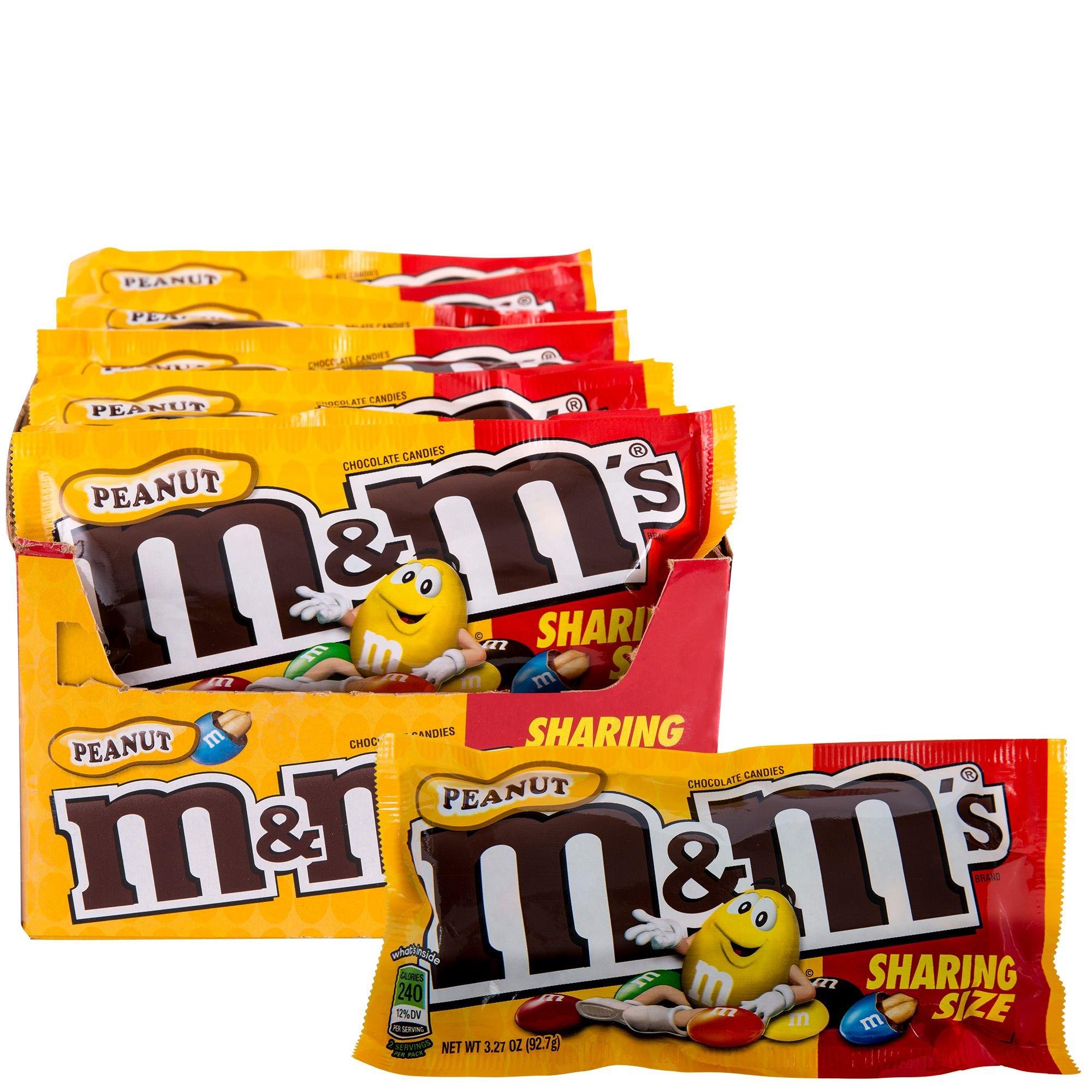  M&M'S Peanut Chocolate Candy Sharing Size Pouch 3.27