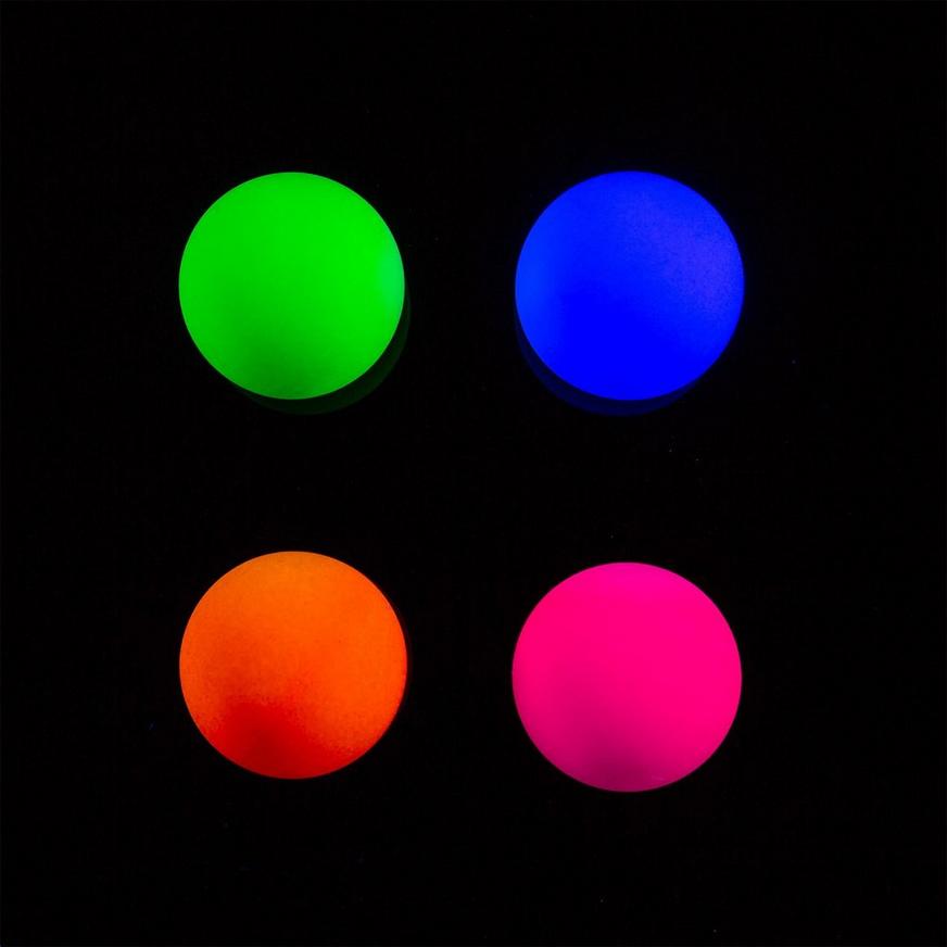 Black Light Neon Pong Balls 6ct