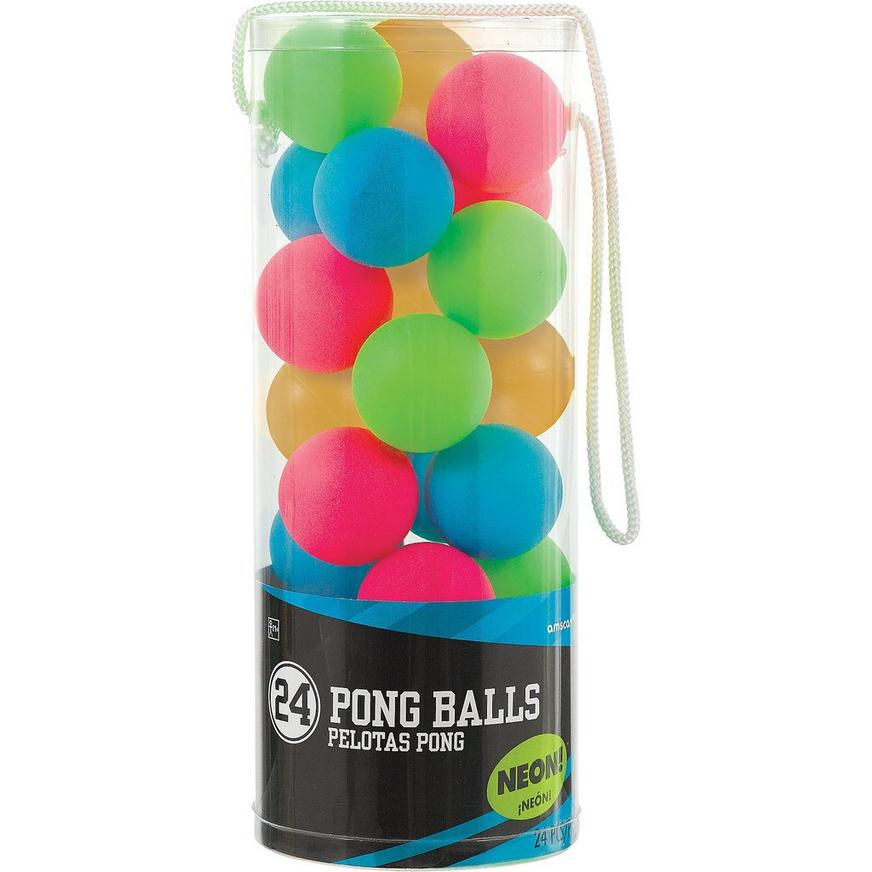 Neon Pong Balls (24 Count)