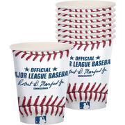 MLB Baseball Paper Cups, 9oz, 8ct