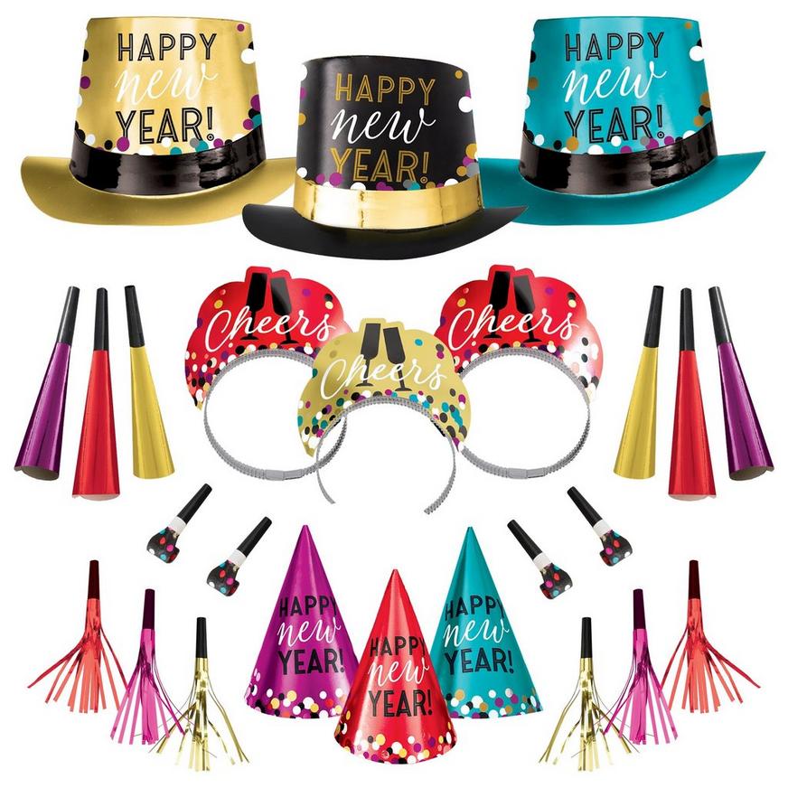 Kit for 200 - Colorful & Opulent Affair New Year's Eve Party Kit, 400pc