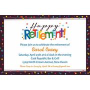 Custom Happy Retirement Celebration Invitation