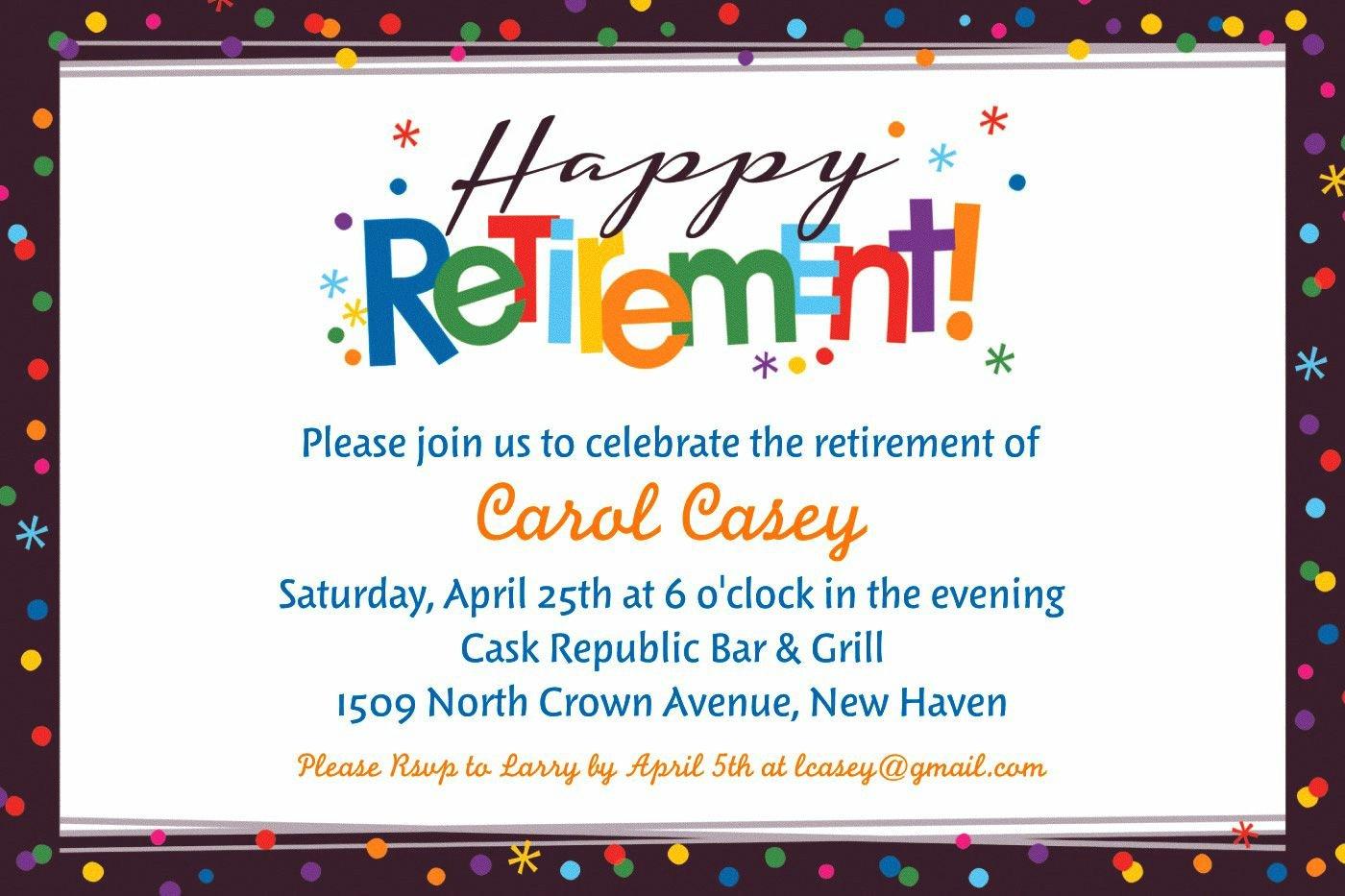 retirement invitations