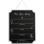 Our Love Story Wedding Chalkboard Sign