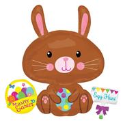 Brown Easter Bunny Balloon