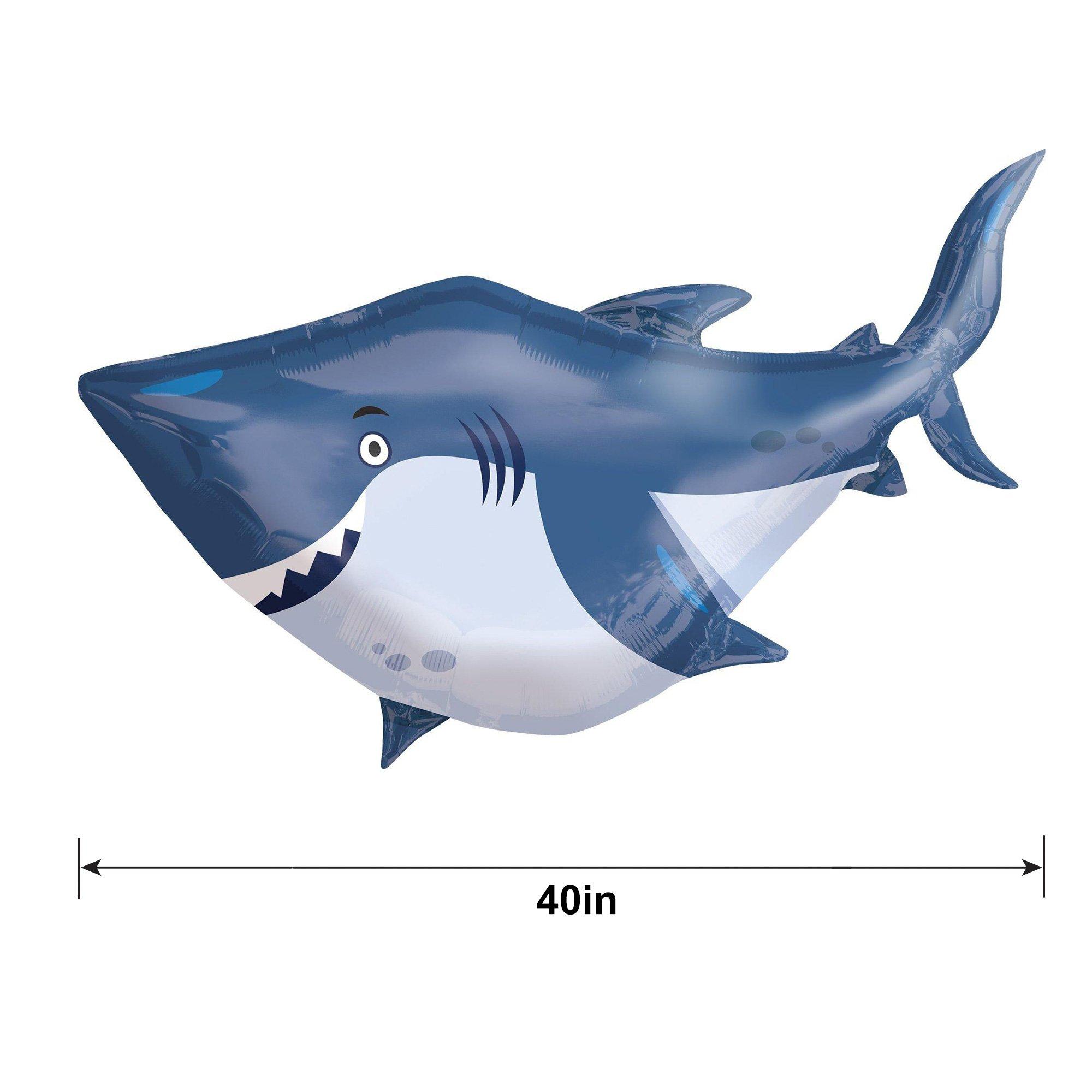 Cartoon Pirate Shark Shaped Aluminum Film Balloon Ocean - Temu