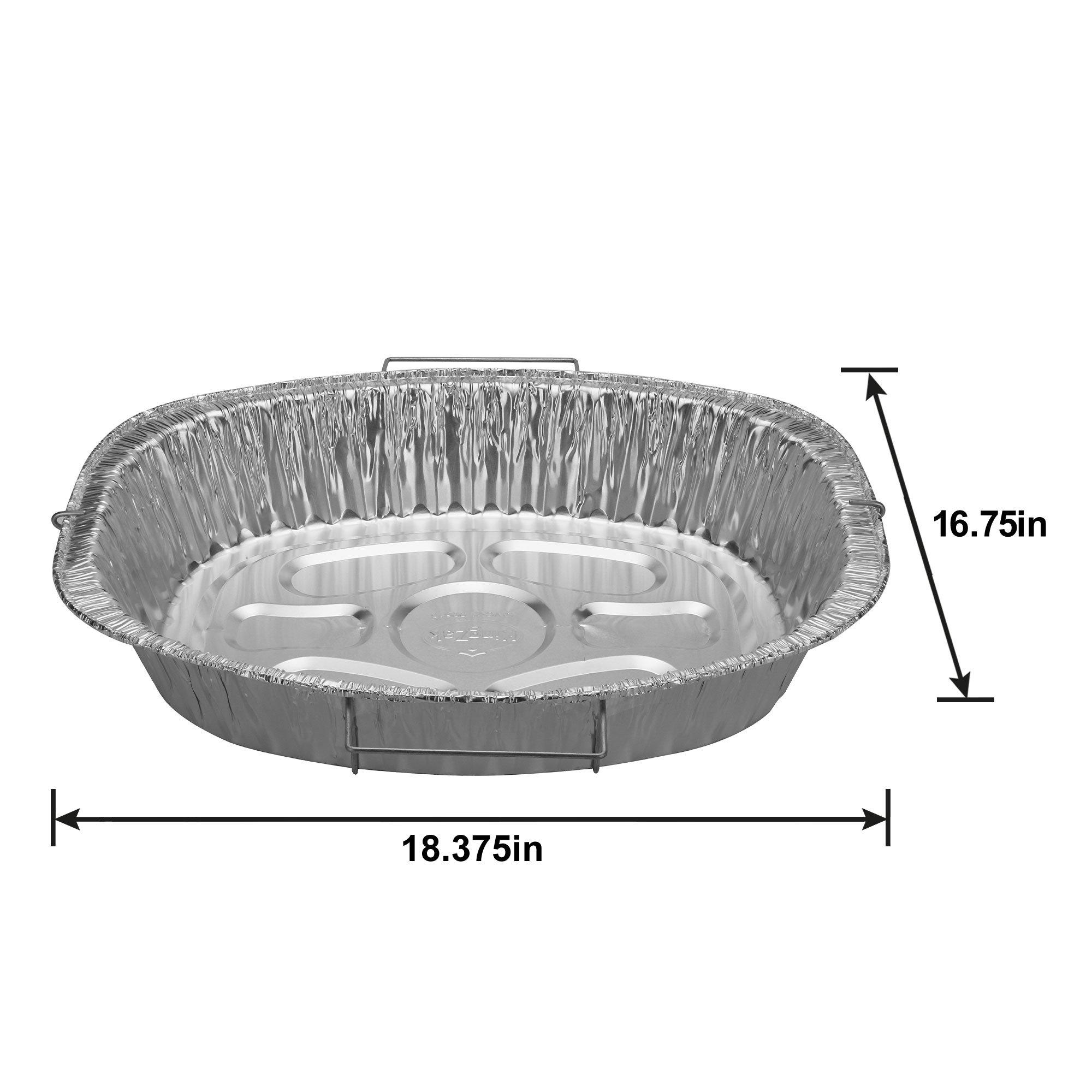 Aluminum Roaster Pan with Handles 14 1/4in x 17 1/2in