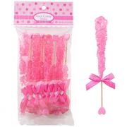 Bright Pink It's a Girl Rock Candy Sticks 8ct