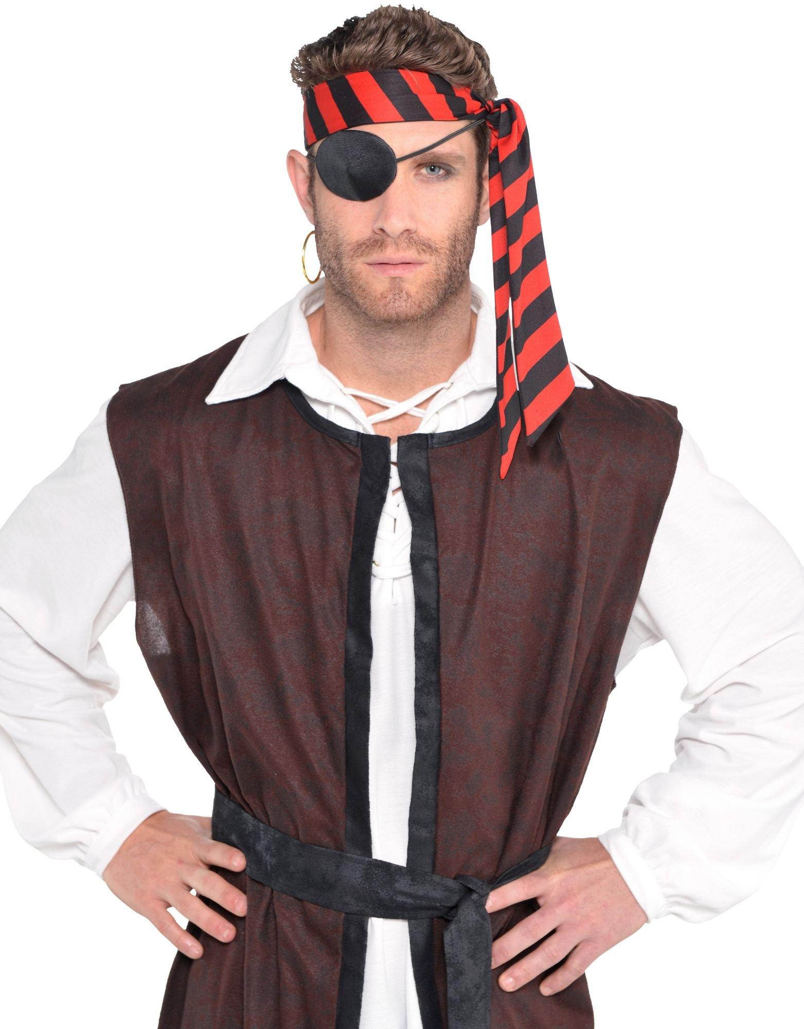 Pirate Costume Hat & Headscarf Kit