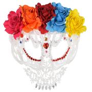 White Lace Day of the Dead Mask