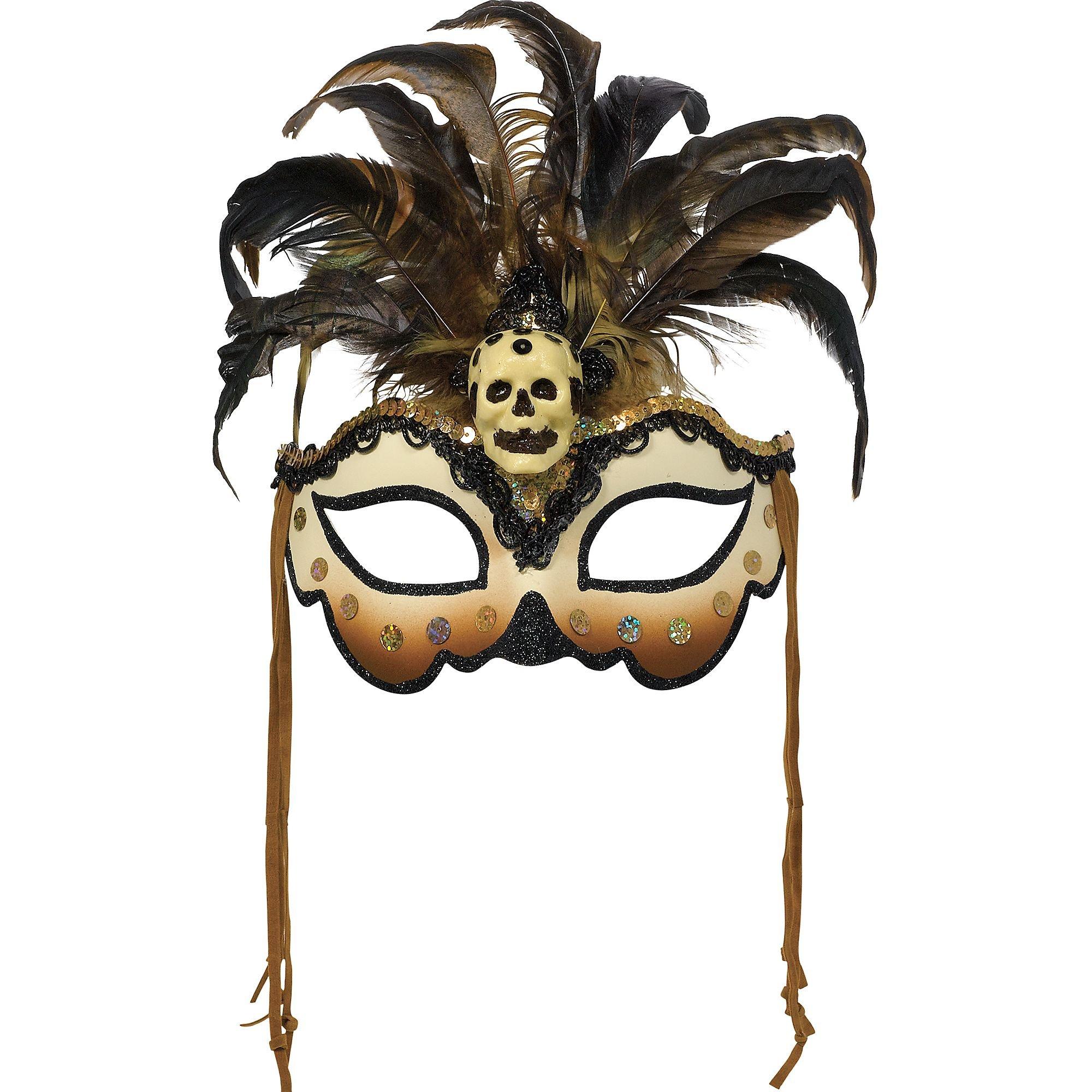 Witch Doctor Masquerade Mask 7 1/2in x 7in | Party City