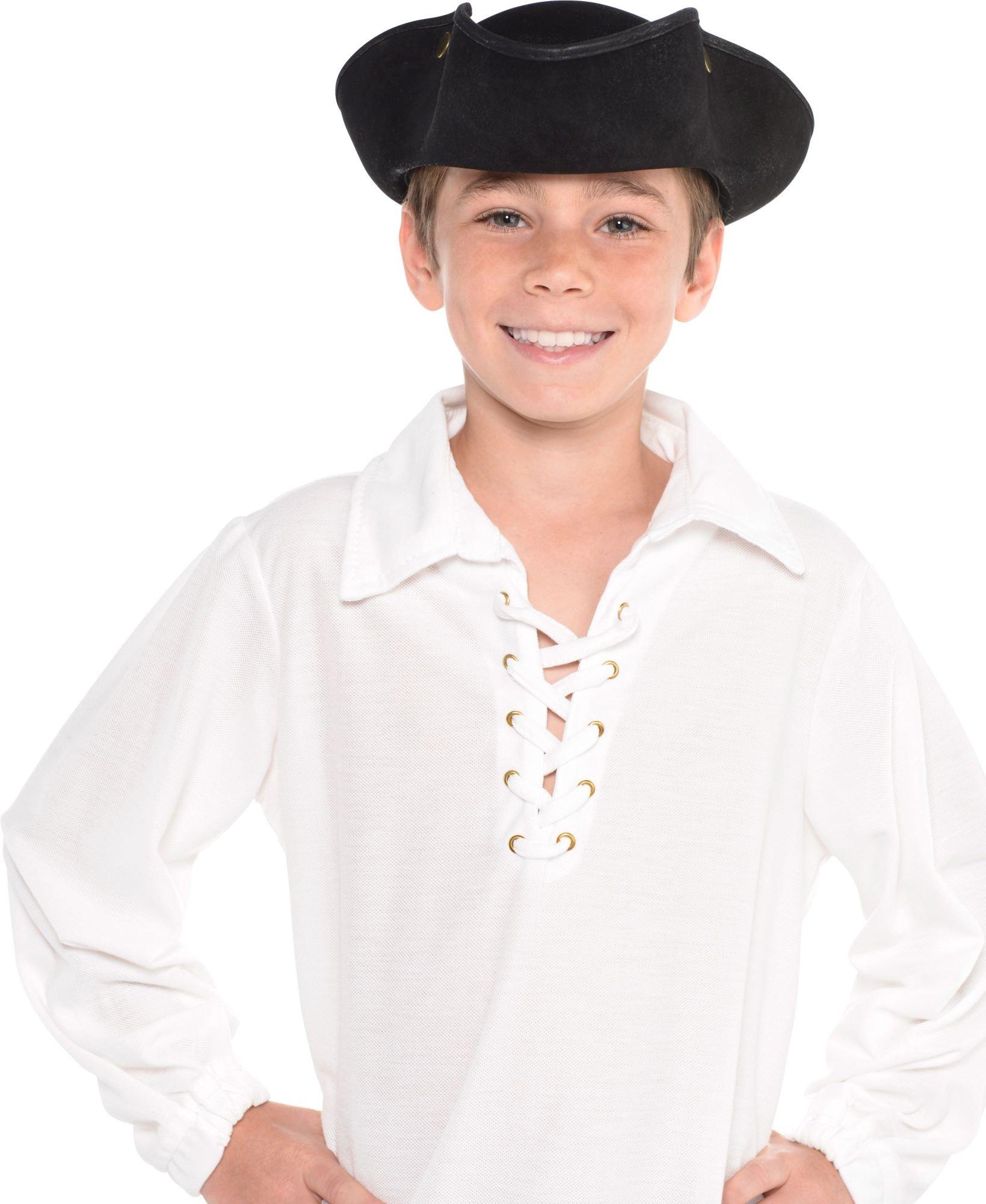 Kids' Black Pirate Hat