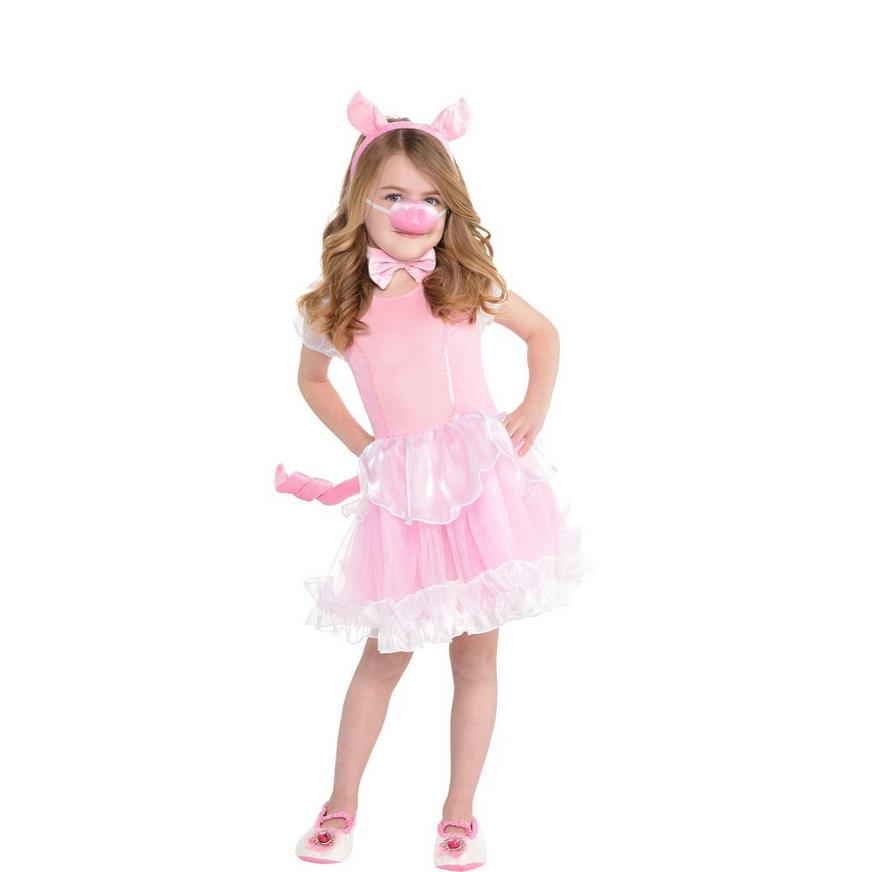 Ears & Nose Costume Fancy Dress Halloween Animal Accessory Set Kids Pig Tutu 