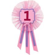 Pink 1st Birthday Award Ribbon