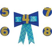 Personalized Blue Birthday Award Ribbon