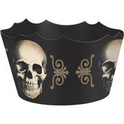 Boneyard Skull Plastic Serving Bowl, 11.5in x 6.5in