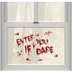 Enter If You Dare Bloody Cling Decals 13ct