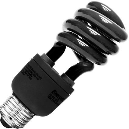 Black CFL Light Bulb