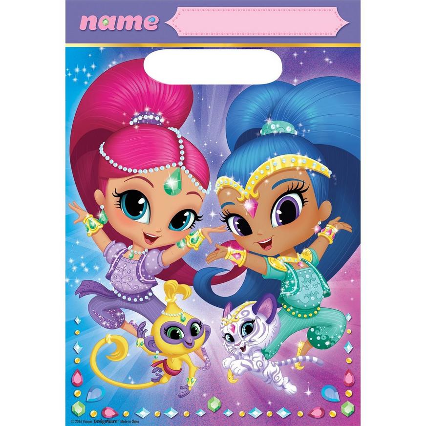 25 Shimmer and Shine Genies Divine Foil STICKERS Party Favors Birthday Loot Bag 