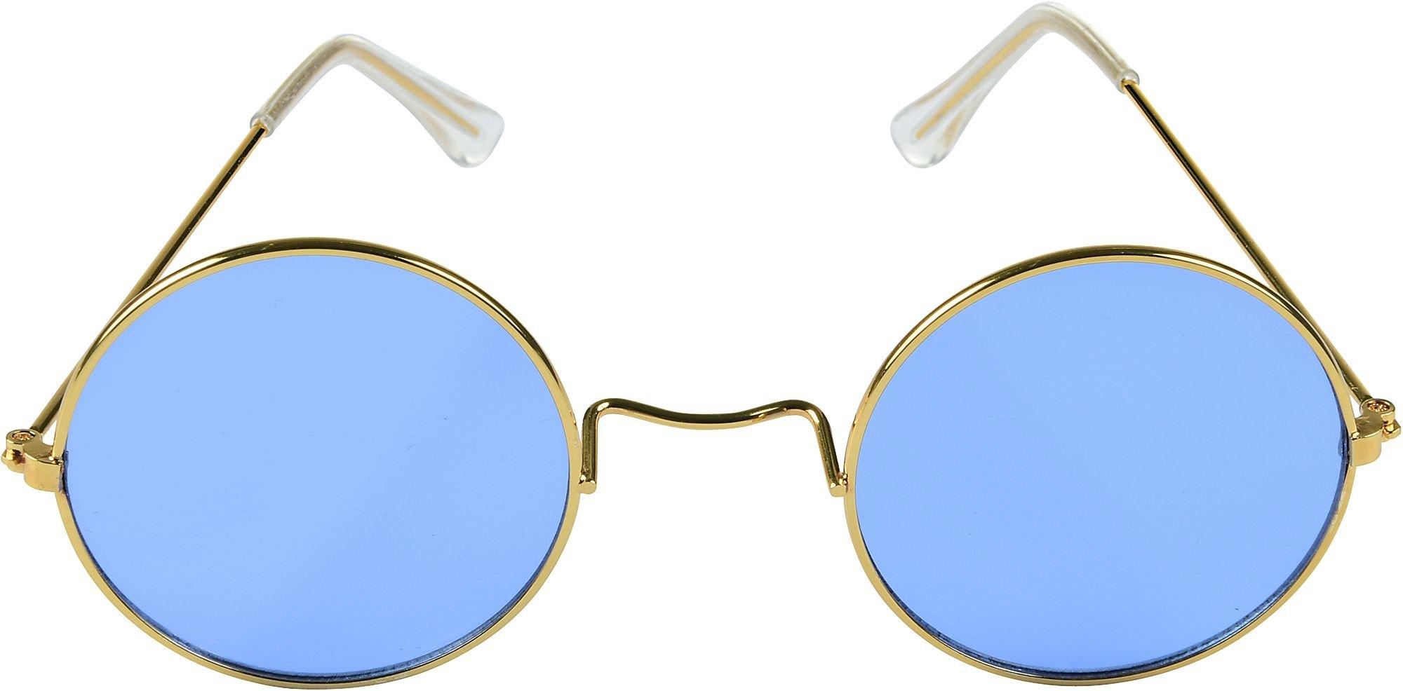 Blue Round Sunglasses 4 3/4in x 1 3/4in