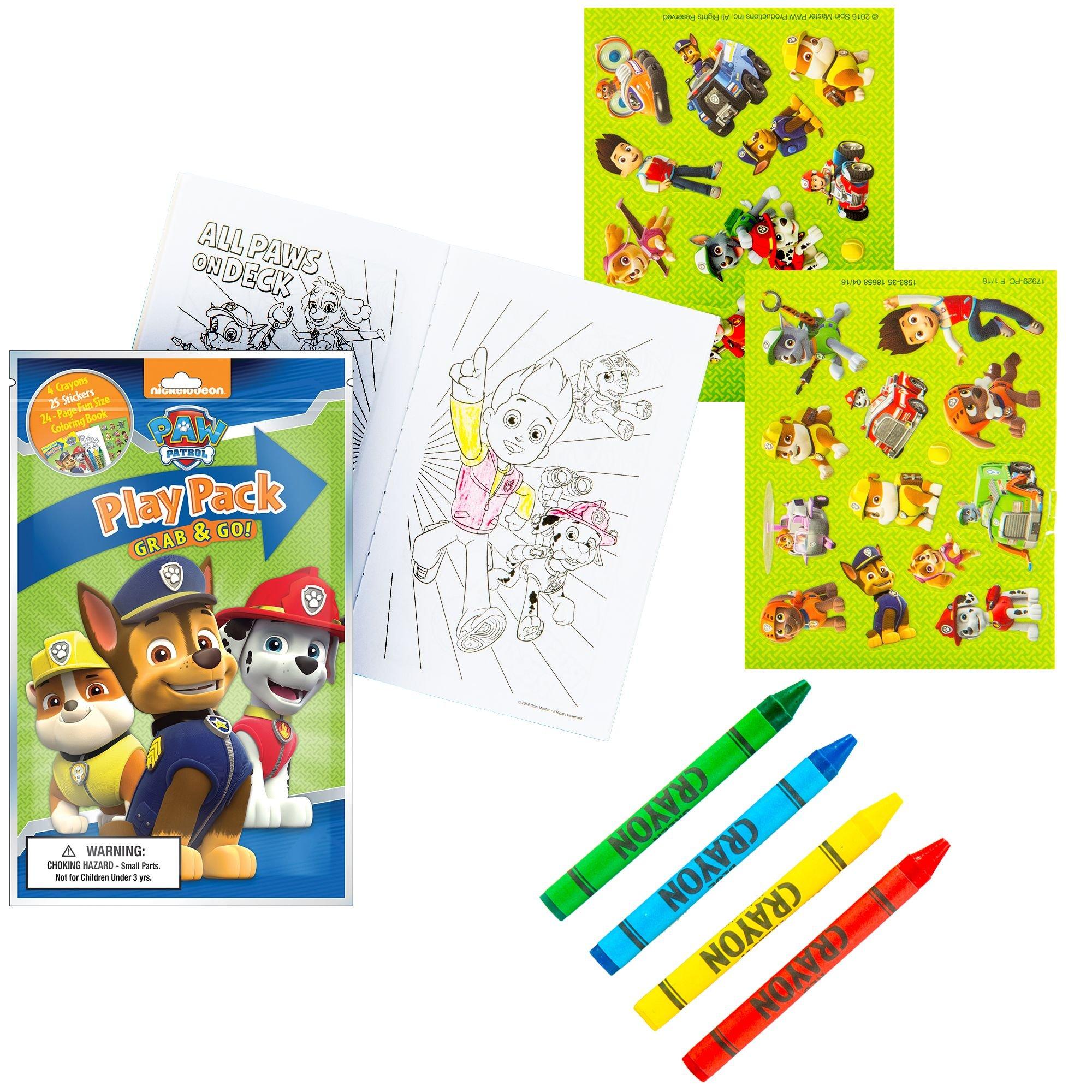 2 Pack Paw Patrol Coloring Books Jumbo Color Activity Great Gift Kids All  Ages