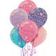 20ct, 12in, Floral Birthday Balloons