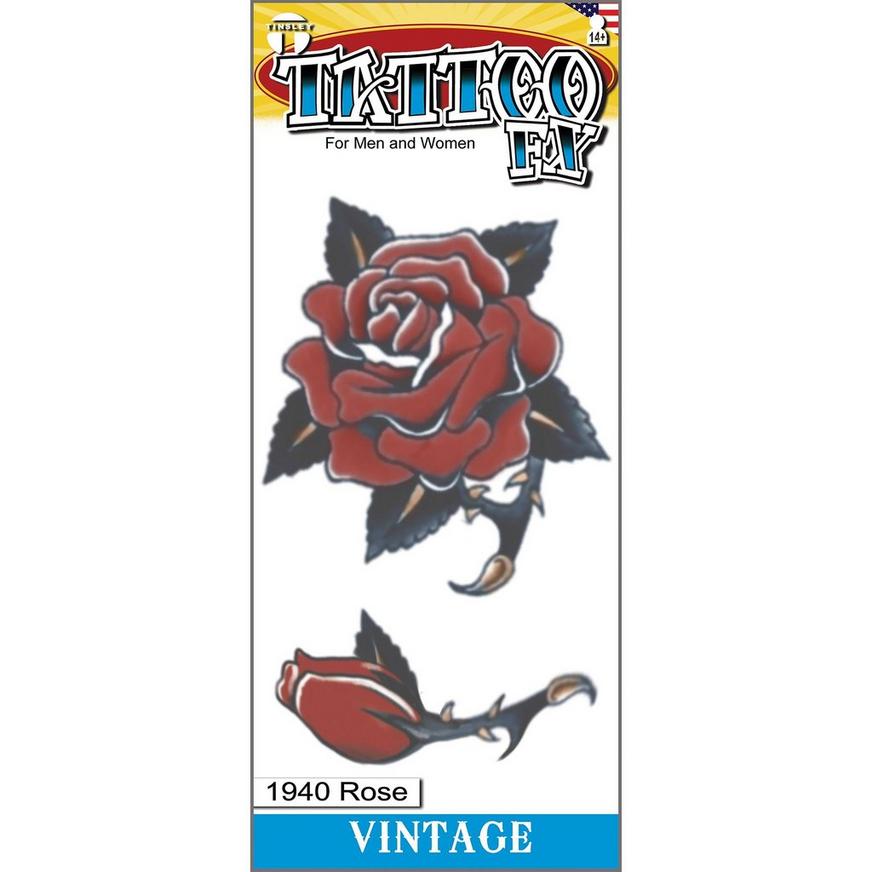 Thorny Rose Tattoos, 1 Sheet