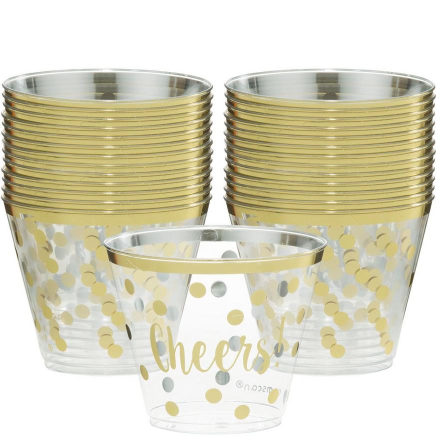 Cheers to a New Year Plastic Tumblers 30ct