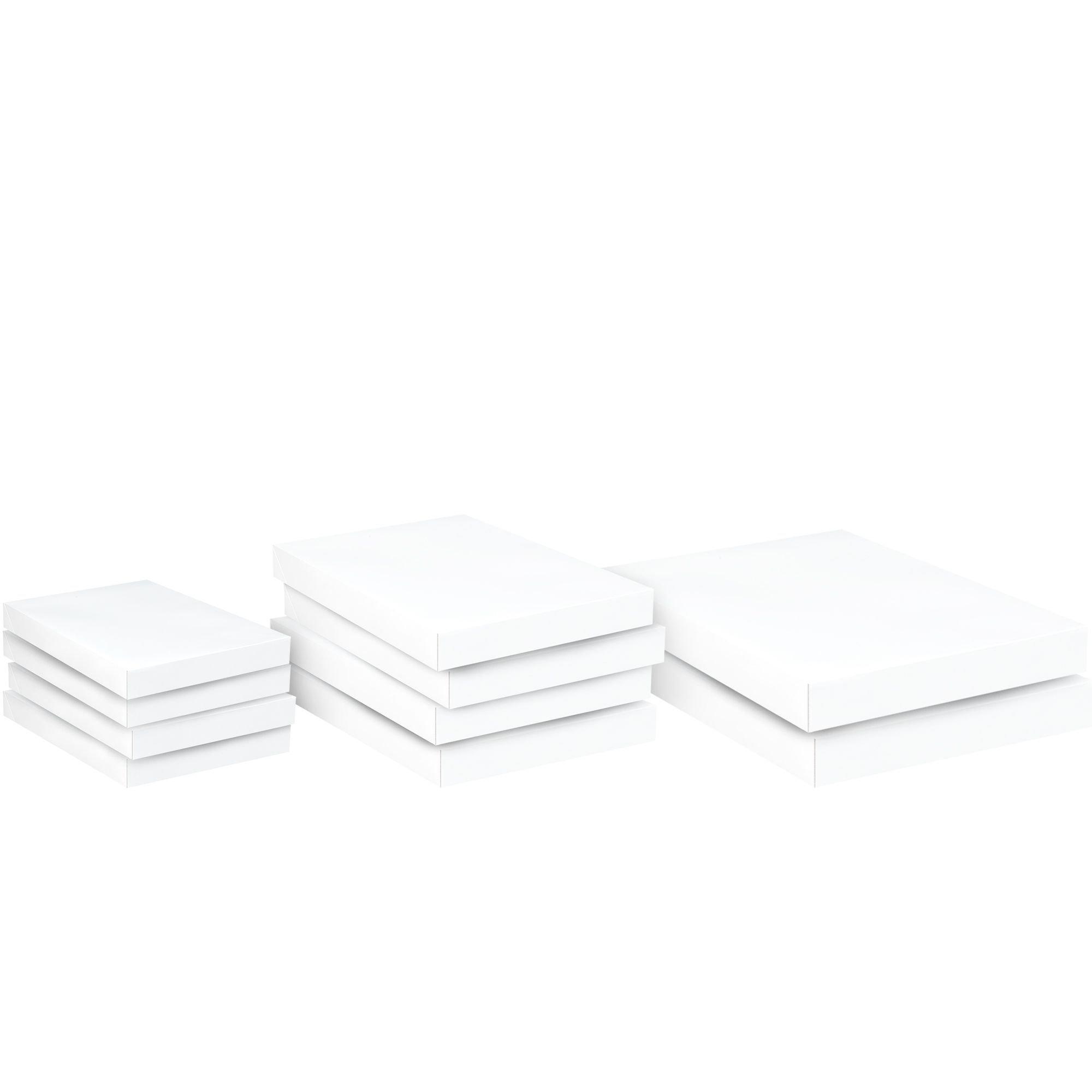 Amscan Assorted White Gift Boxes 10ct