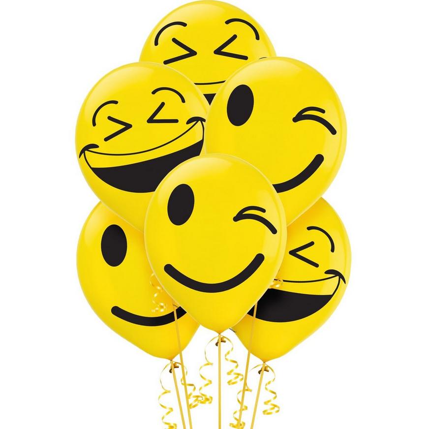 Smiley Balloons 6ct
