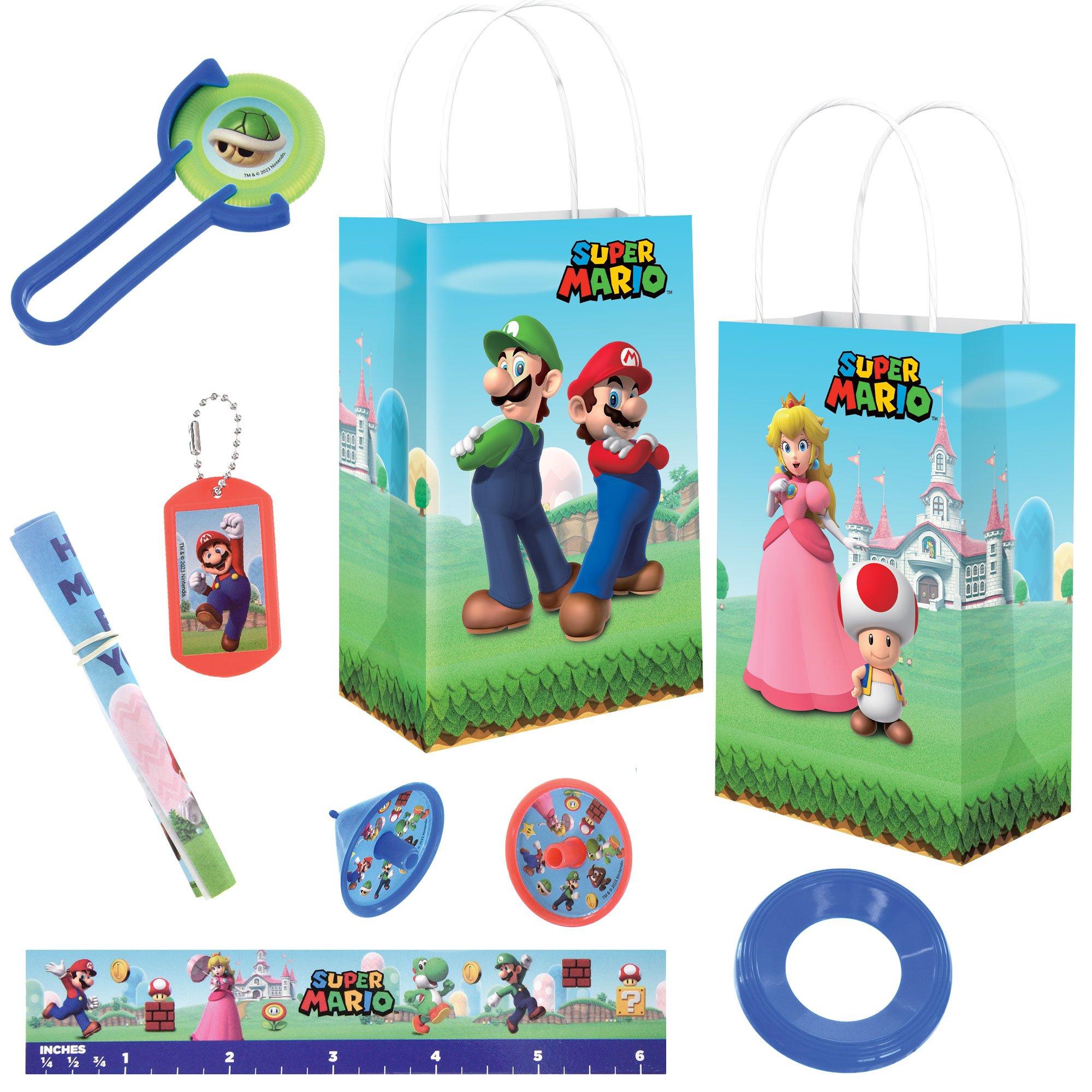 8 sacchetti per festa Super Mario™ - Vegaooparty