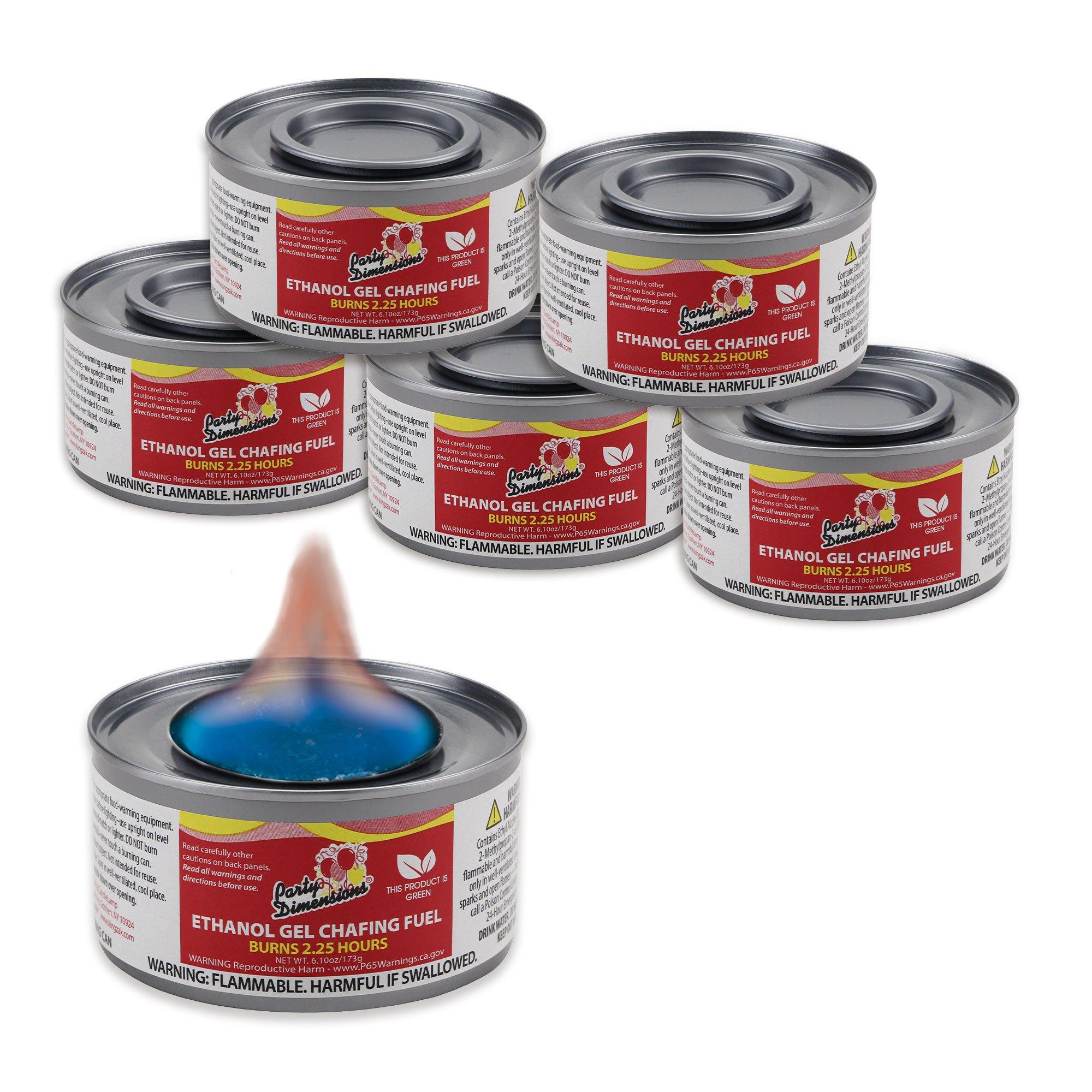 Food Warmer Gel Cans for Chafing Dish 6 Cans Diplastible Chafing Burners to Keep  Food Warm 2.5 Hours 