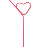 Heart Valentine's Day Silly Straw