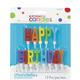 Rainbow Happy Birthday Toothpick Candle Set 13pc