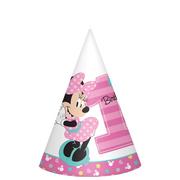 1st Birthday Minnie Mouse Party Hats 8ct