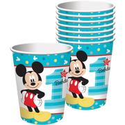 1st Birthday Mickey Mouse Cups 8ct