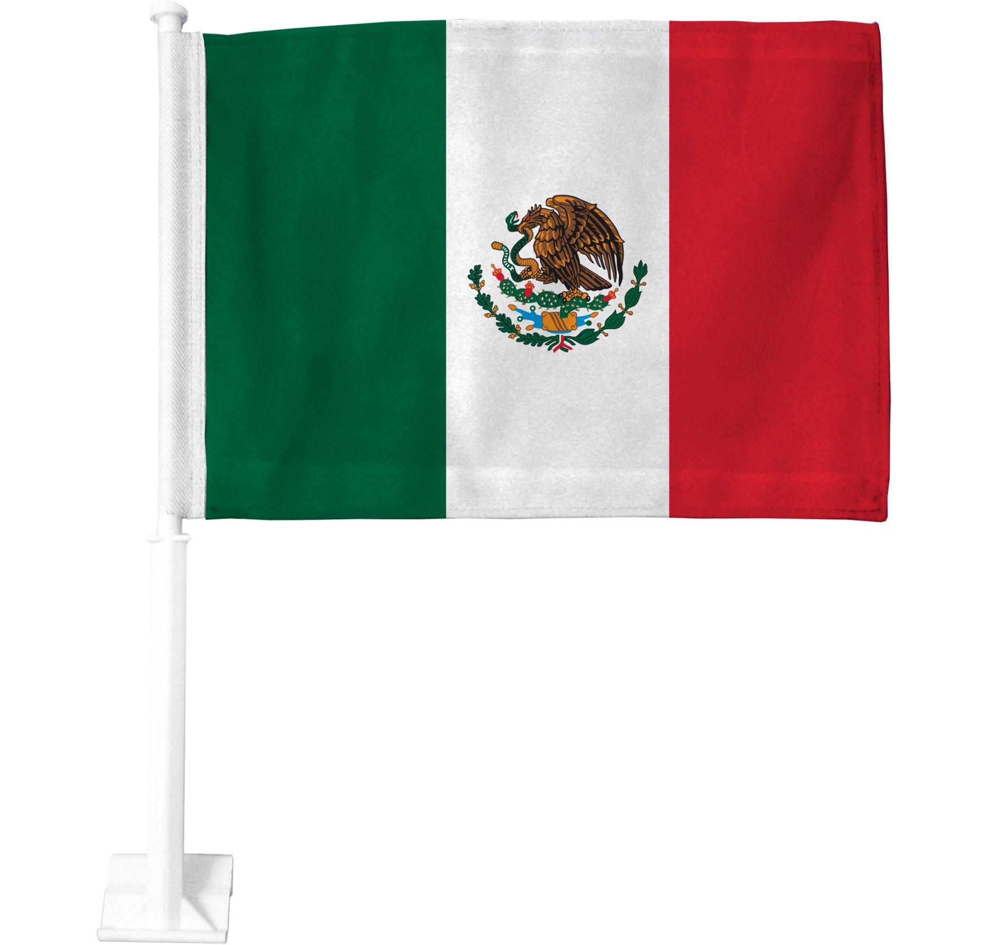 Mexican Flag Car Flag