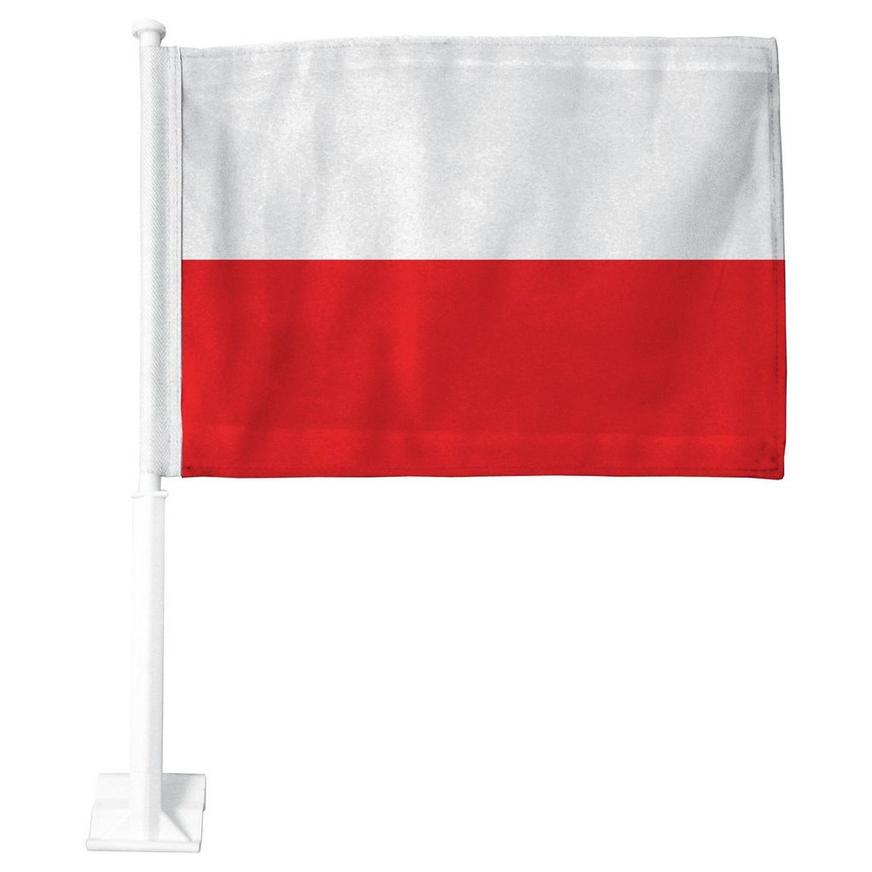 Polish Flag Car Flag