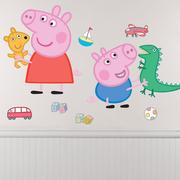 George & Peppa Pig Wall Decals 8ct