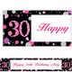 Custom Pink Sparkling Celebration 30 Banner